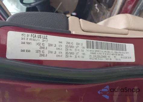 2018 Jeep Grand Cherokee Limited 4X2 z USA, uszkodzony, nr VIN 1C4RJEBG6JC208895